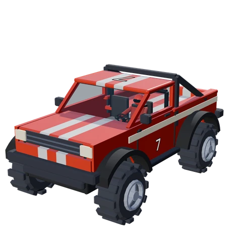 Current truck in the racing stripes livery